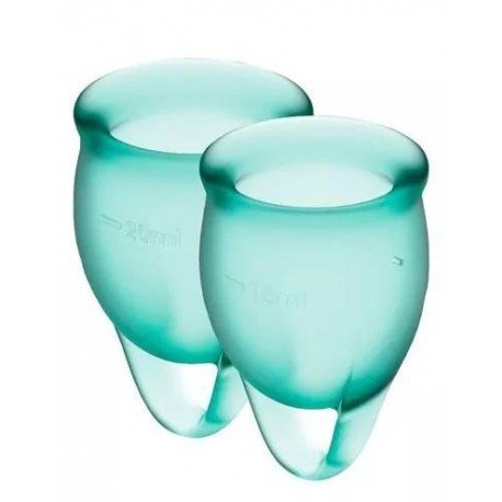 Satisfyer Feel Confident Copa Menstrual 2 uds Azul Oscuro