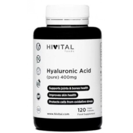 Hivital Ácido Hialurónico Puro 400mg 120 Cápsulas Veganas
