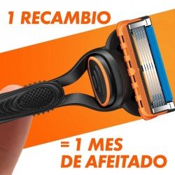 Gillette Fusion5 Maquinilla + 3 Recambios + Gel de Afeitar 200 ml
