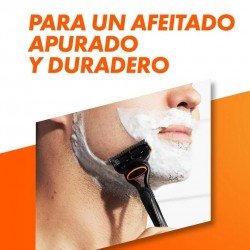 Gillette Fusion5 Maquinilla + 3 Recambios + Gel de Afeitar 200 ml