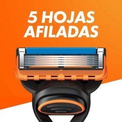 Gillette Fusion5 Maquinilla + 3 Recambios + Gel de Afeitar 200 ml