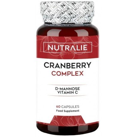 Nutralie Arándano Rojo Americano con Vitamina C y D-Manosa Cistitis 60 Cápsulas