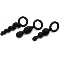 Comprar Satisfyer Booty Call Plugs Anales Color Negro 3 uds