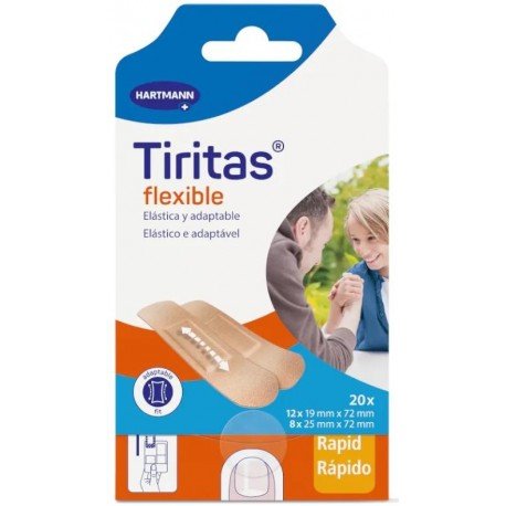 Tiritas Tela Elastic Rapid 2 Tamaños 20 uds
