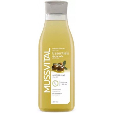 Mussvital Gel de Baño Essentials Aceite de Oliva 750 ml