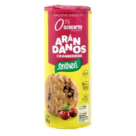 Santiveri Galletas Digestive Arándanos % Azúcares 190g