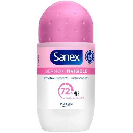 Sanex Dermo+ Invisible 72H Antitranspirante Roll-On 50 ml