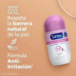 Sanex Dermo+ Invisible 72H Antitranspirante Roll-On 50 ml