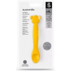 Comprar Suavinex Cuchara de Silicona para Bebés Amarilla +4m