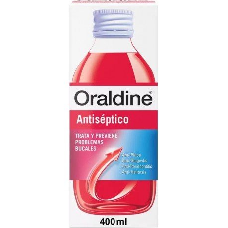 Oraldine Colutorio Enjuague Bucal Antiséptico Antibacterial 400 ml