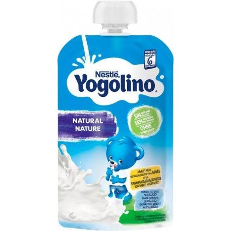 Nestlé Yogolino Bolsita Natural Sin Azúcar +6m 100 gr