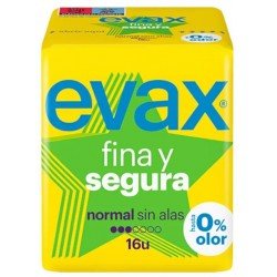 Comprar Evax Fina y Segura Normal Compresas sin Alas 16 uds