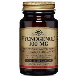 Comprar Solgar Extracto de Corteza de Pino Pycnogenol 100 mg 30 Cápsulas