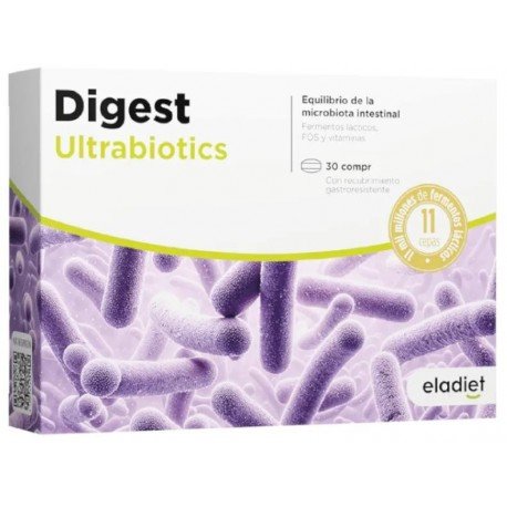 Eladiet Digest Ultrabiotics 30 Comprimidos