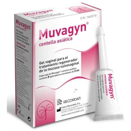 Muvagyn Centella Asiática Gel Vaginal 8 uds
