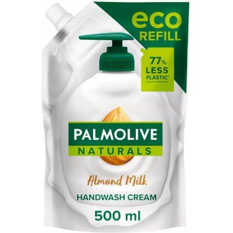 Palmolive Naturals Jabón de Manos Leche y Almendra Recarga Doypack 500 ml