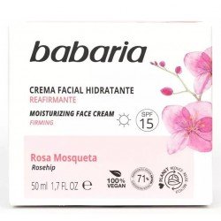 Comprar Babaria Crema Facial Hidratante 24 Horas Rosa Mosqueta 50 ml