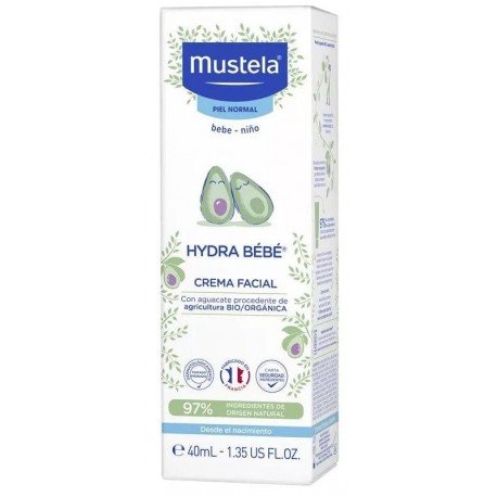 Mustela Hydra-Bebé Crema Facial Aguacate Bio 40 ml