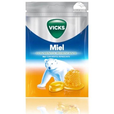 Vicks Caramelos Miel con Mentol 72 gr
