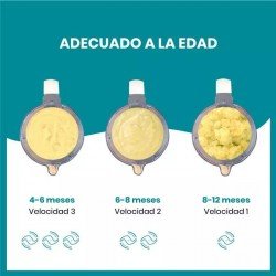 Babymoov Nutribaby Plus 5 en 1 Robot de Cocina + Pouches 15 uds Blanco