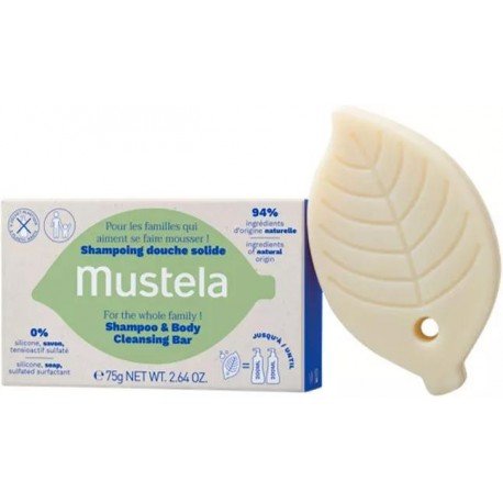 Mustela Champú Sólido Cabello y Cuerpo 75 gr
