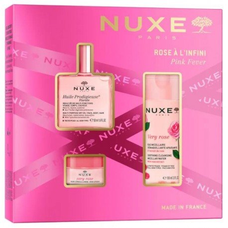 Nuxe Huile Prodigieuse Florale 50 ml + Very Rose Agua Micelar 100 ml + Bálsamo Labial 15 gr