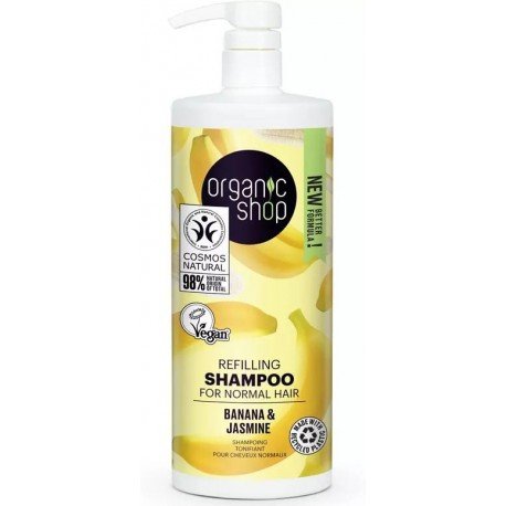 Organic Shop Champú Cabello Normal Plátano y Jazmín 1 Litro
