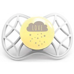 Comprar Nuvita Chupete Tetina Simétrica +6m Gris y Amarillo 1 ud