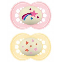 Comprar MAM Chupete Original Night Rosa Brillante +6m 2 uds