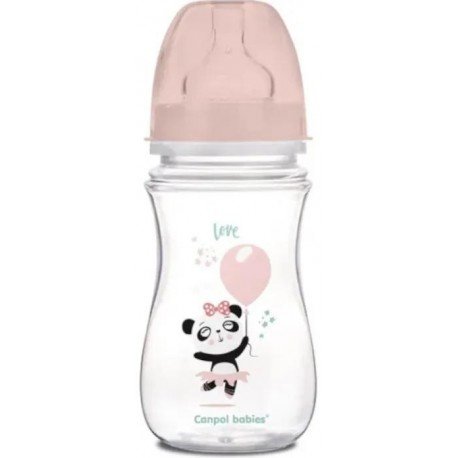 Canpol Babies Biberón EasyStart Exotic Animals Rosa 240 ml