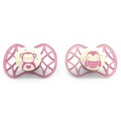 Comprar Nuvita Chupetes Reflectantes Tetina Anatómica +6m Rosa 2 uds