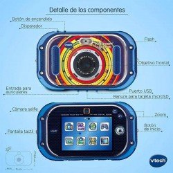 VTech Cámara Kidizoom Touch 5.0 Azul