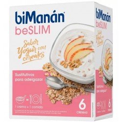 Comprar BiManán BeSlim Be Slim Crema Yogur con Cereales 6 Sobres