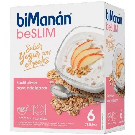 BiManán BeSlim Be Slim Crema Yogur con Cereales 6 Sobres
