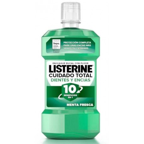 Listerine Cuidado Total Enjuague Bucal Dientes y Encías Menta 500 ml