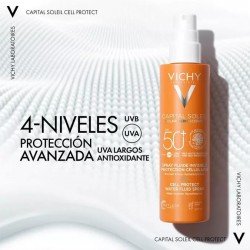 Vichy Capital Soleil Cell Protect Invisible Fluid Spray SPF50 200 ml