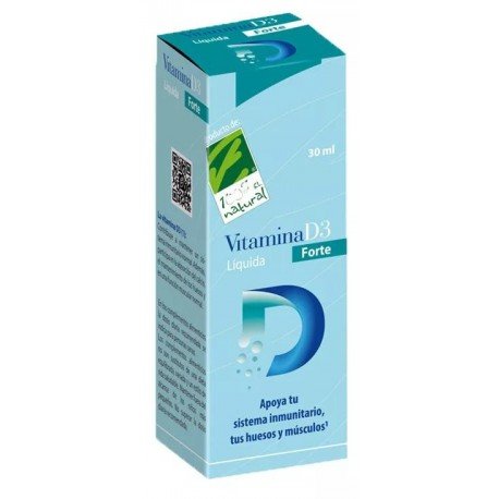 100% Natural Vitamina D3 Forte Líquida 30 ml