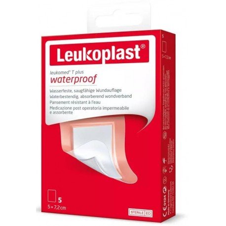 Leukomed T Plus 5 cm x 7,2 cm 5 uds