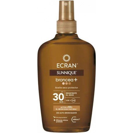 Ecran Sunnique Broncea+ Aceite Protector SPF30 200 ml