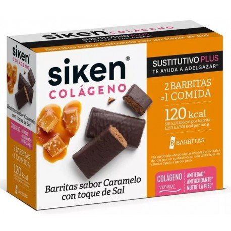 Siken Sustitutivo Colágeno Barrita Caramelo 8 Uds