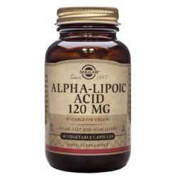 Comprar Solgar Ácido Alfa Lipoico 120 mg 60 Cápsulas Vegetales
