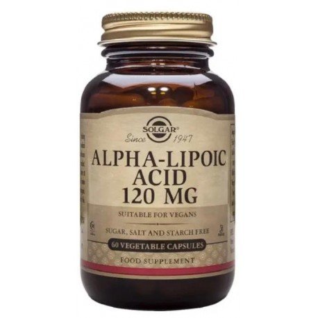 Solgar Ácido Alfa Lipoico 120 mg 60 Cápsulas Vegetales