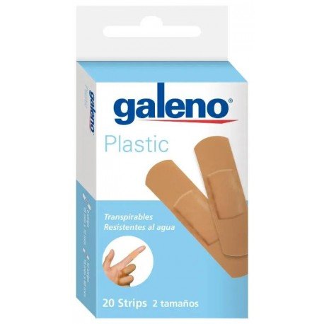 Galeno Apósitos Adhesivos Plastic Piel 2 Tamaños 20 uds