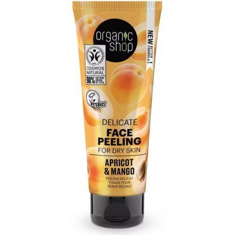 Organic Shop Peeling Suave Piel Seca Albaricoque Orgánico 75 ml