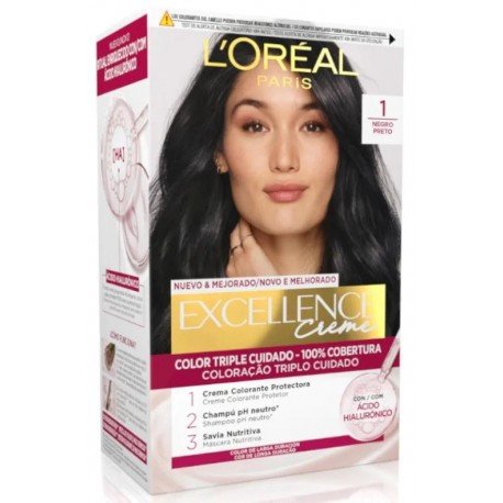 L'Oréal Excellence Creme Tinte Tono 1 Negro