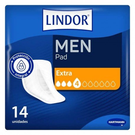 Lindor MEN Protectores Extra Incontinencia Hombres 4 Gotas 14 uds