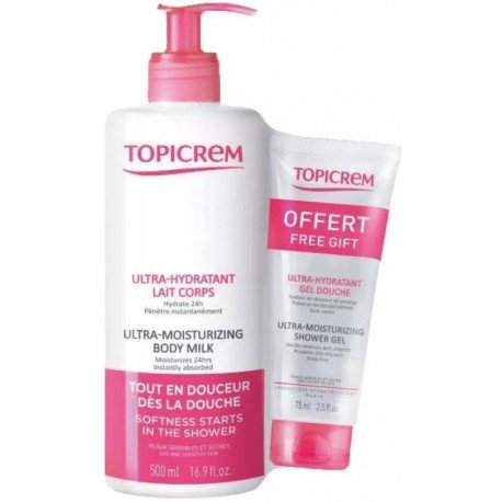 Topicrem Leche Ultra-Hidratante 500 ml + REGALO Gel de Ducha 75 ml