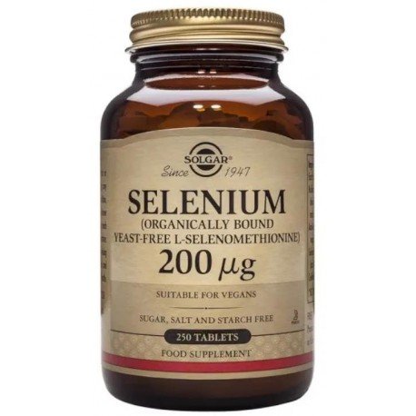 Solgar Selenio 200 mcg (sin levadura) 250 Comprimidos