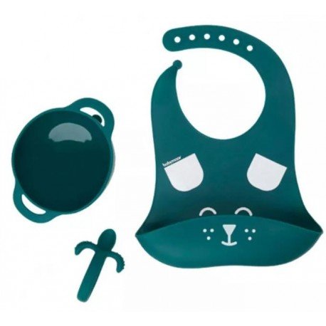 Babymoov Kit FIRSTISY Plato + Cuchara + Babero Perro 6-12m