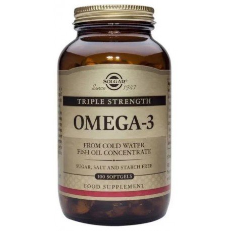 Solgar Omega-3 Triple Concentración 100 Cápsulas Blandas